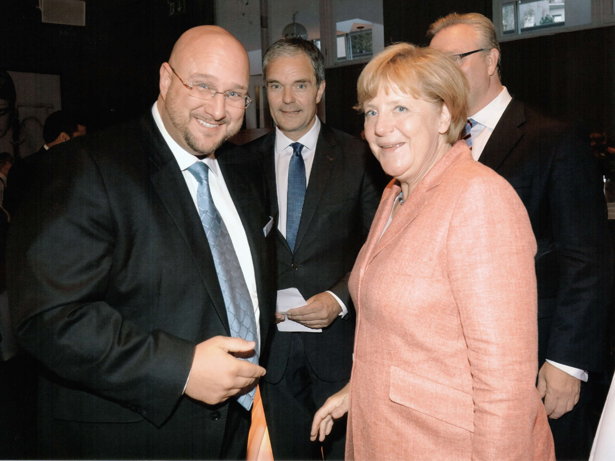 Andreas Schrobback ist sich einig mit Bundeskanzlerin Dr. Angela Merkel bei der Rolle des Mittelstandes der Wirtschaft