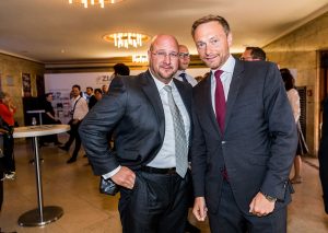 Andreas Schrobback mit dem FDP-Bundesvorsitzenden Christian Lindner